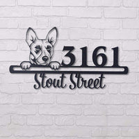 Thumbnail for Cute Basenji    Address Sign, House Number Sign, Address Plaque, Dog Lovers Gift