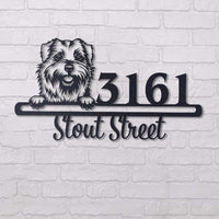 Thumbnail for Cute Norfolk Terrier    Address Sign, House Number Sign, Address Plaque, Dog Lovers Gift