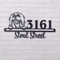Thumbnail for Cute Maltese 2    Address Sign, House Number Sign, Address Plaque, Dog Lovers Gift