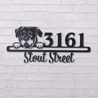 Thumbnail for Cute Rottweiler 2 Address Sign House Number Address Plaque Dog Lovers Gift