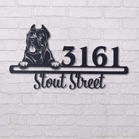 Thumbnail for Cute Cane Corso    Address Sign, House Number Sign, Address Plaque, Dog Lovers Gift