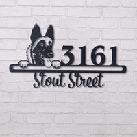 Thumbnail for Cute Malinois 1    Address Sign, House Number Sign, Address Plaque, Dog Lovers Gift