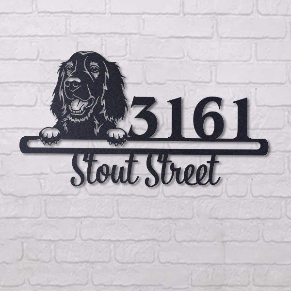 Cute Irish Setter    Address Sign, House Number Sign, Address Plaque, Dog Lovers Gift