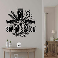 Thumbnail for Hair Stylist Barber Metal Sign Name Personalized Idea For Wall Decoration