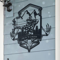 Thumbnail for Hunting Lovers Metal Sign Bow Hunter's Cabin Metal Decoration Personalized