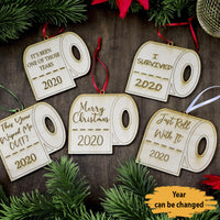 Thumbnail for Christmas Ornament Pack 5pcs toilet paper shape