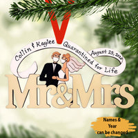 Thumbnail for Family Personalized Christmas Ornament NewlyWed