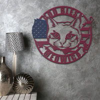 Thumbnail for Cat Lovers Metal Sign God Bless Meowica Idea For Home Decoration